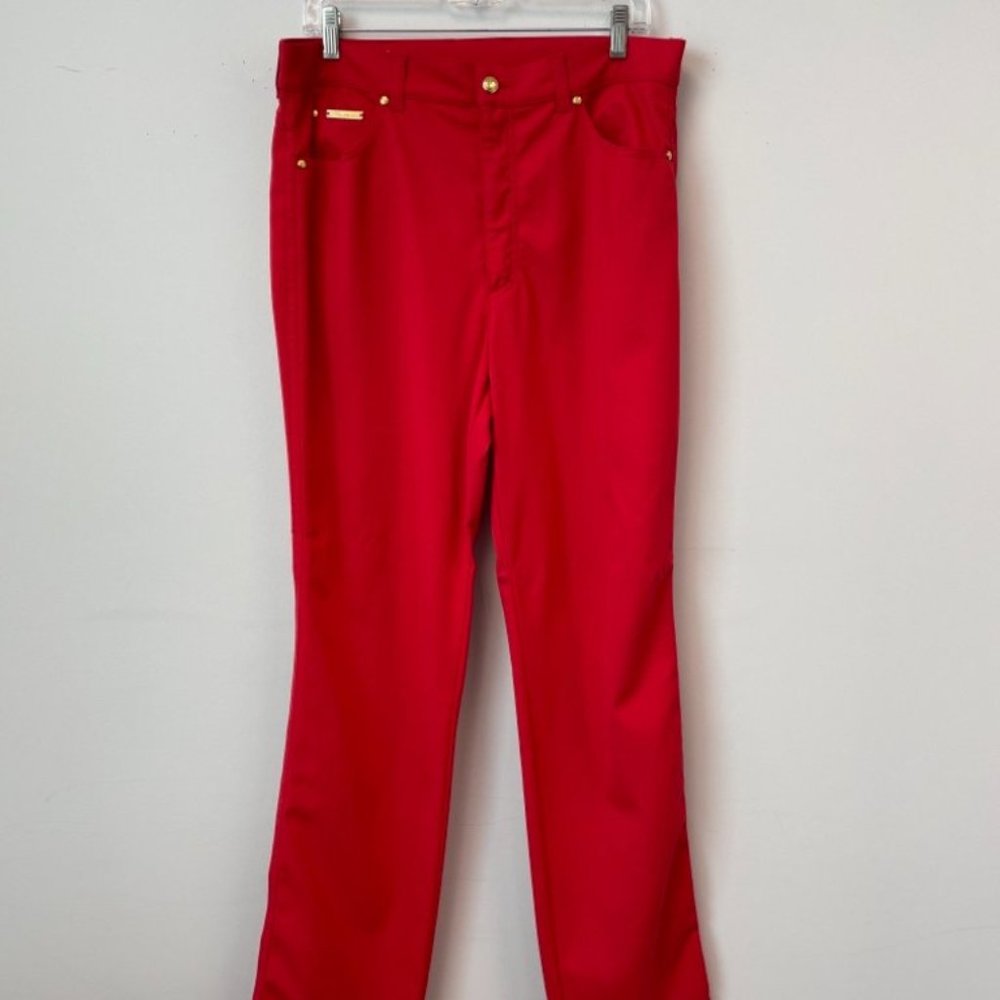 Escada 44EUR Cotton Red Jeans